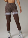ZASUWA Female Leopard Deep V Back Leggings