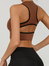 Sexy Contrast Color Hollow Out Solid Color Backless Quick Dry Tank