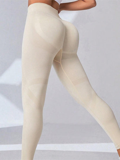 Hüftstraffende nahtlose hochtaillierte elastische enge Leggings