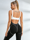 🖤ZASUWA Female Sexy Contrast Color Unique Cutout Jumpsuit
