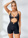 Unique Mesh Hollow Out Backless Jumpsuit