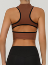 Sexy Contrast Color Hollow Out Solid Color Backless Quick Dry Tank