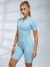 Sexy Backless Zipper Scrunch Bum Romper