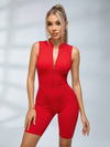 Sexy Backless Zipper Quick-dry Romper