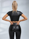 PU High-rise Leggings