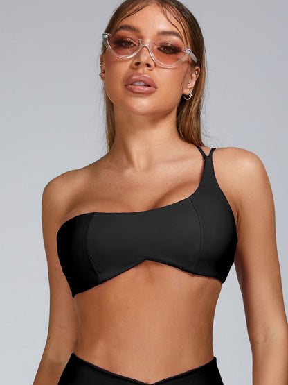 Cutout V Shape Waist Spandex Gym Booty Shorts