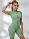 Sexy Backless Zipper Scrunch Bum Romper
