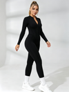Sexy Backless Zipper Scrunch Bum Jumpsuit