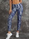 High Waist Bronzed Snakeskin Leggings