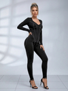 Tummy Control Zipper Hip-lift Jumpsuit