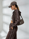 Stripes Zipper Pocket Casual Tracksuit