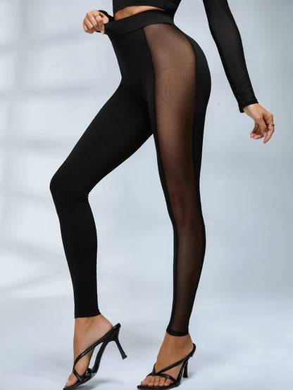 Sexy Sheer Mesh Seamless Leggings