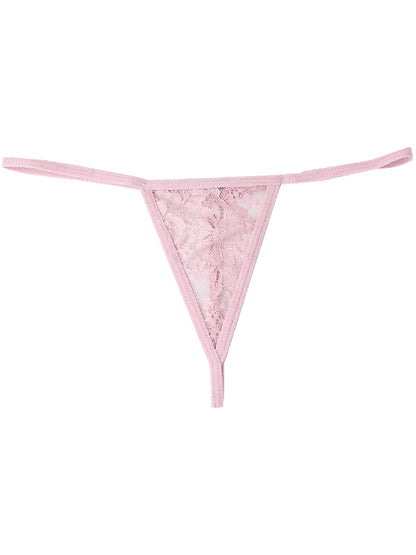 Lace Print T-back Panties