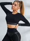 Solid Color With Chest Long Sleeves