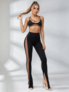 Super Sexy Unique Sheer Mesh Split Tracksuit