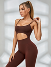 Hollow Out Zipper Jumpsuit