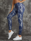 High Waist Bronzed Snakeskin Leggings