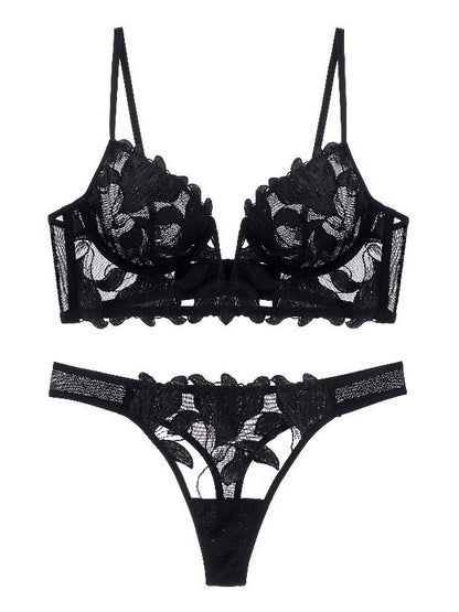 Lily Embroidered Mesh Panties
