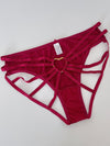 ZASUWA Female Heart Shape Cross Hollow Out Panties