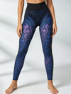 Strappy-Back Sports Bra & Gradient Leopard Leggings Set