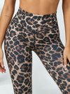 Cutout Sports Bra & Leopard Print Leggings Set