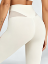 Mesh‑Insert Racerback Sports Bra & High‑Waisted Leggings Set