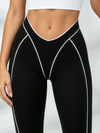 Racerback Bra White Contour Leggings Set