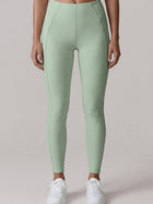 High-Waist Sculpting Leggings with Seam Detail