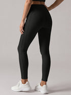 High-Waist Sculpting Leggings with Seam Detail