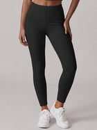 High-Waist Sculpting Leggings with Seam Detail