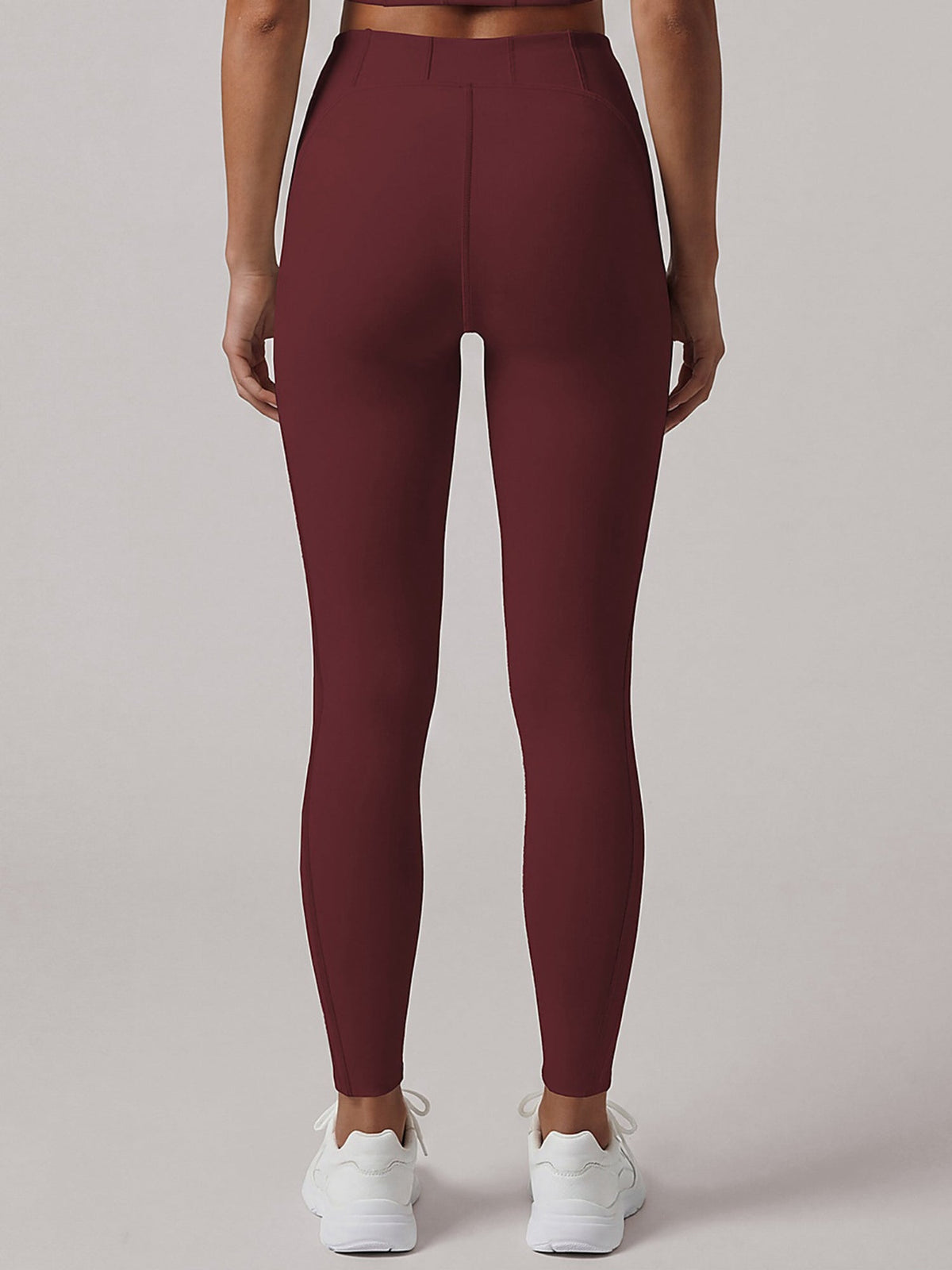 High-Waist Sculpting Leggings with Seam Detail