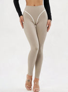 High-Waisted Contour Piping Leggings