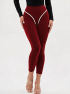 High-Waisted Contour Piping Leggings