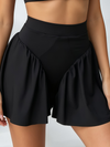 Strapless Tube Top & High‑Waisted Flowy Skort Set