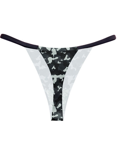 Sexy Camouflage Print T-Back Panties