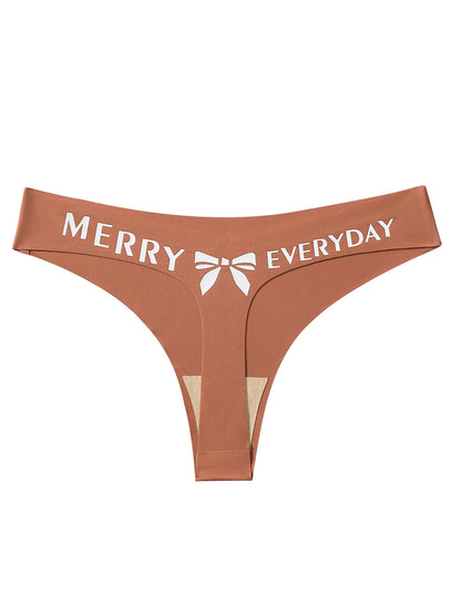 Sexy Bow Print Panties