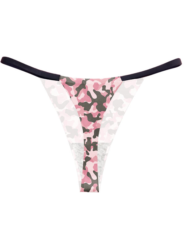 Sexy Camouflage Print T-Back Panties