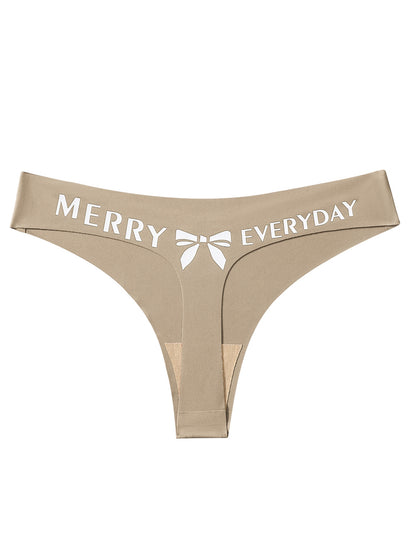 Sexy Bow Print Panties