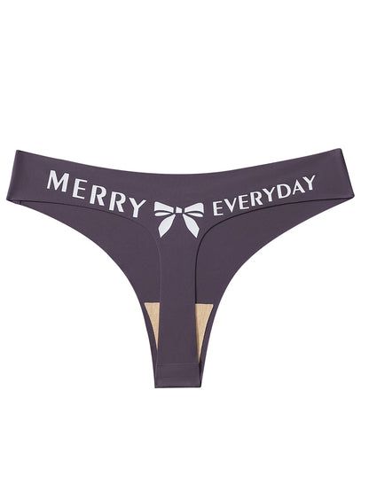 Sexy Bow Print Panties