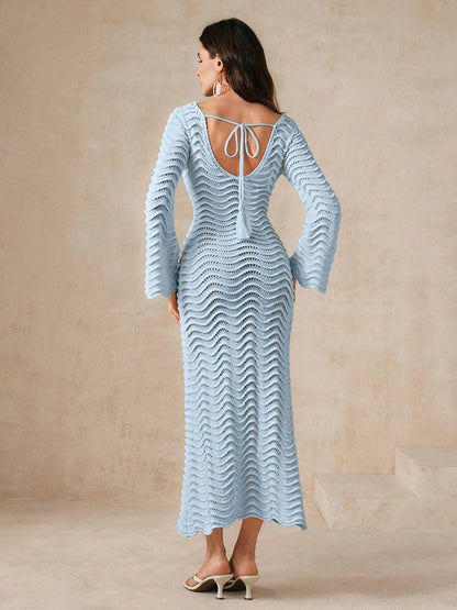 Sexy Fishnet Backless Without Bikini Set Cover-up Dress