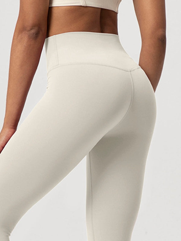 Gefütterte High-Rise Leggings mit elastischem Bund