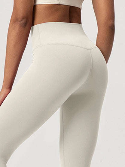 Gefütterte High-Rise Leggings mit elastischem Bund