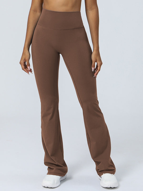 Unique Hip Stripes Flare Leggings