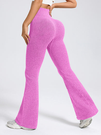 Ribbed Flare High-rise Leggings