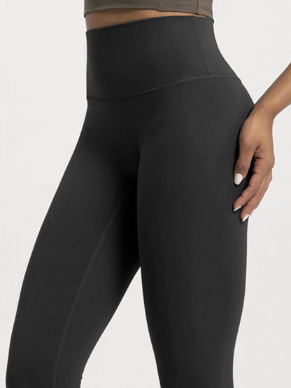 Gefütterte High-Rise Leggings mit elastischem Bund