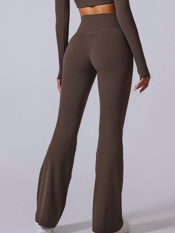 Flare High-rise Hip-lift Yoga Leggings