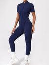 ZASUWA Female Sexy Backless Zipper Scrunch Bum Jumpsuit