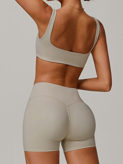 Sexy V-förmige Leggings mit ausgestelltem Bein und Taillenbund