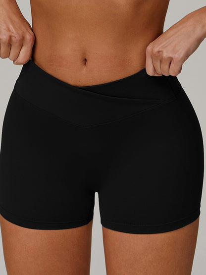 Sexy V-förmige Leggings mit ausgestelltem Bein und Taillenbund