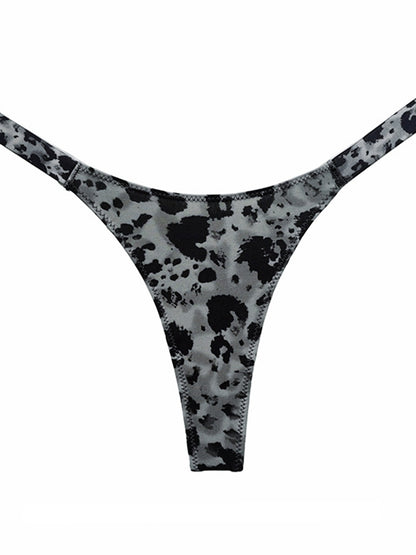 Animal Print T-back Underwear